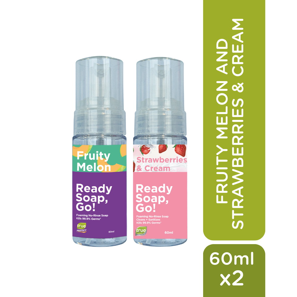 Ready Soap Go Bundle 60ml - FRUITY MELON AND STRAWBERRIES AND CREAM