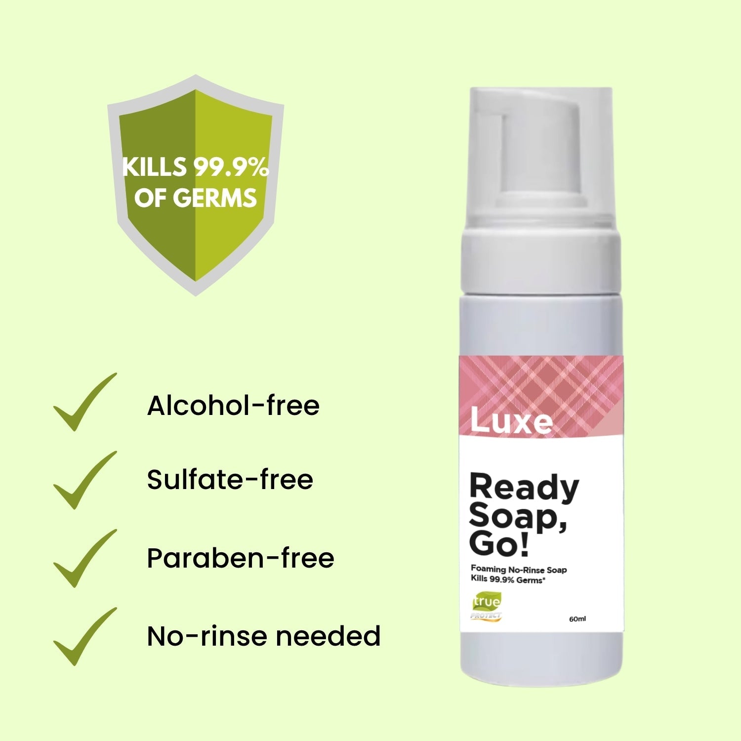 READY SOAP, GO! NO RINSE SOAP