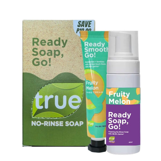 GIFT BUNDLE - FRUITY MELON NO RINSE SOAP AND HAND CREAM PAIR