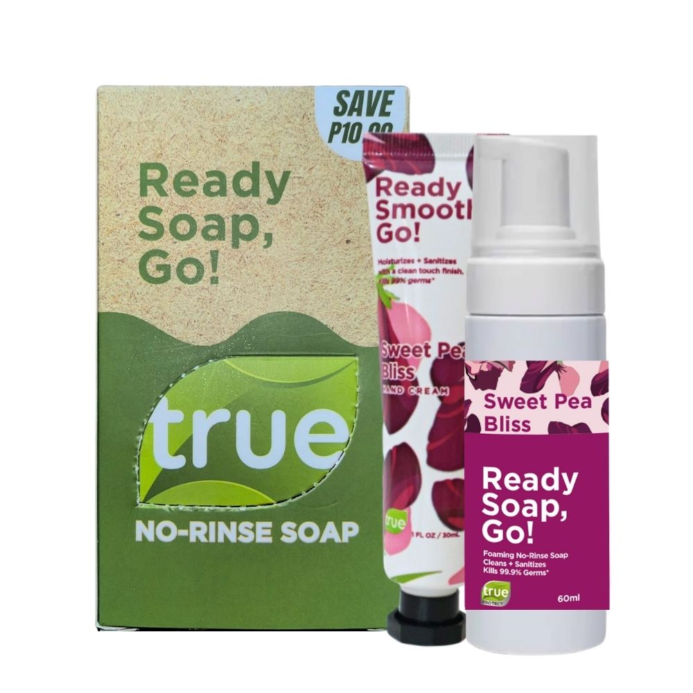 GIFT BUNDLE - SWEET PEA BLISS NO RINSE SOAP AND HAND CREAM PAIR