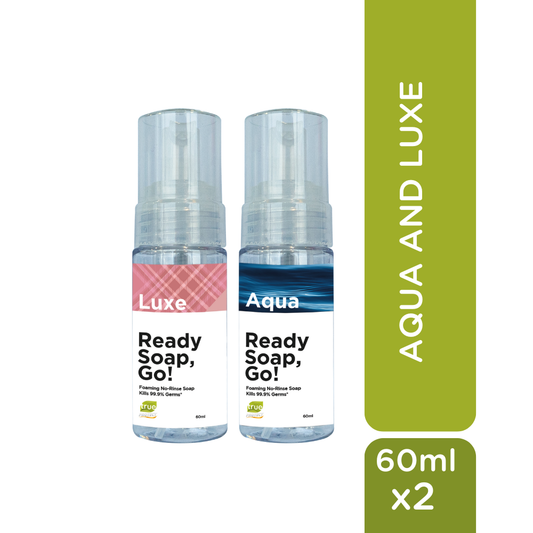 Ready Soap Go Bundle 60ml - AQUA AND LUXE