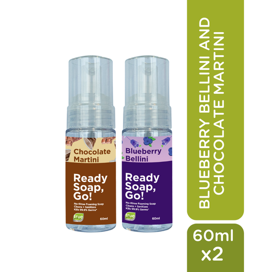 Ready Soap Go Bundle 60ml - BLUEBERRY BELLINI AND CHOCOLATE MARTINI