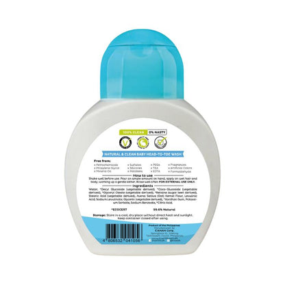 True Baby Natural & Clean Head to Toe Wash 200ml